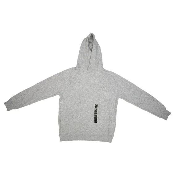 Banana Republic Hoodie Mens Large Gray Clean Fleece Pullover Heat Gry New NWT - Picture 1 of 12